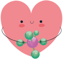 Heart With Molecules | Biotrial
