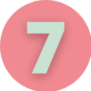 Step number 7 pictogram
