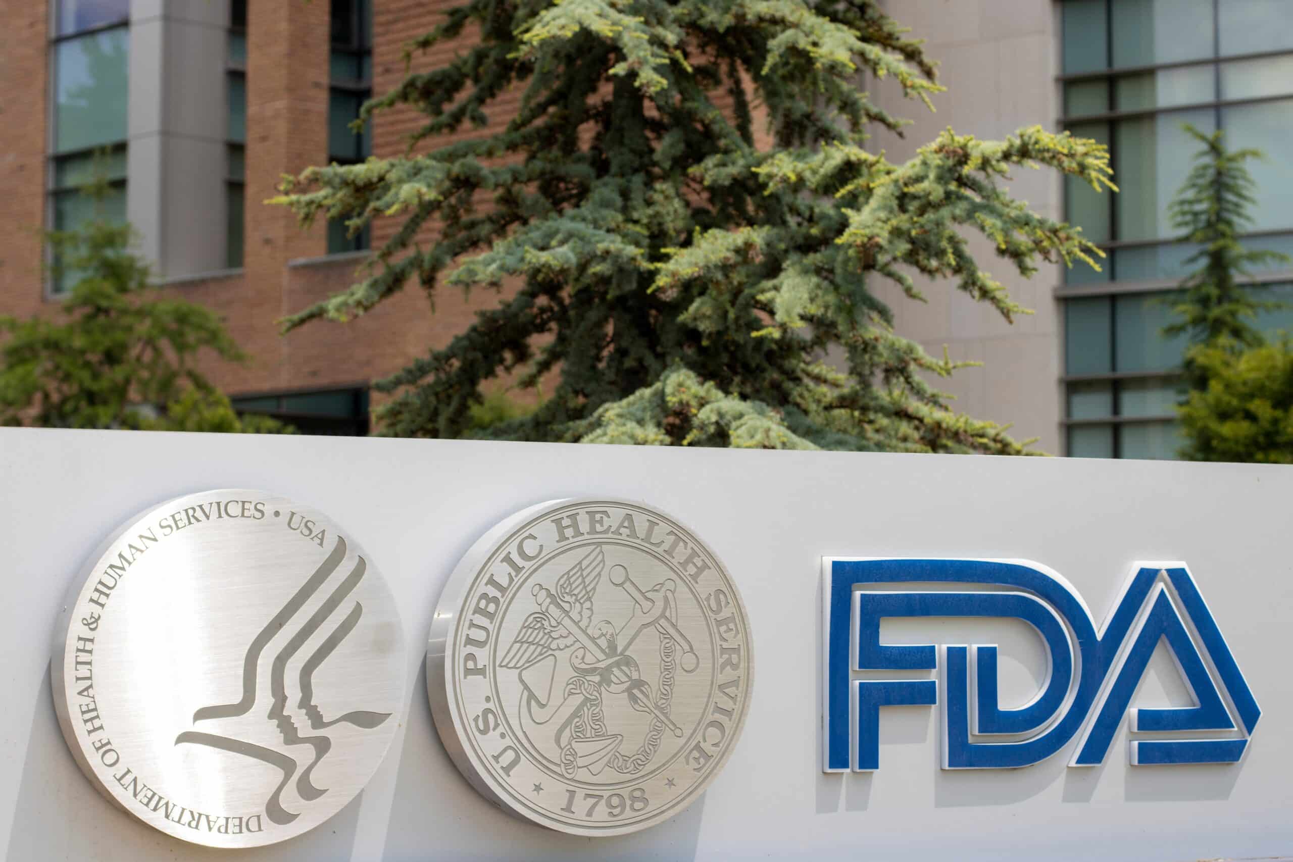 Image of the front of the FDA building.